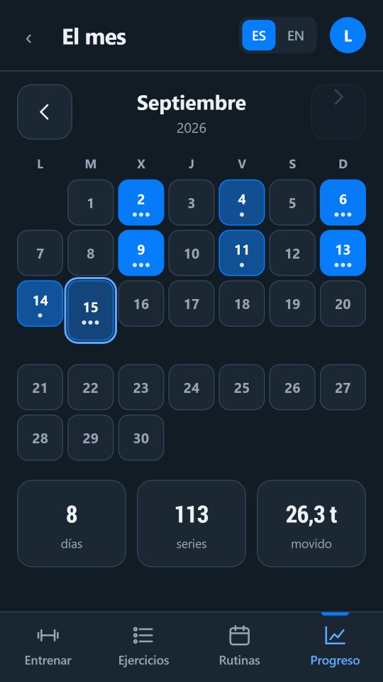Calendario del mes